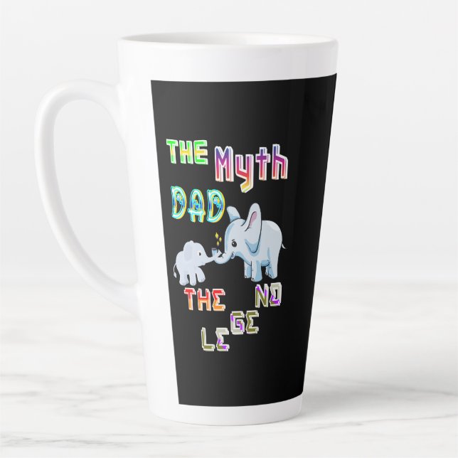 The Myth Dad The Legend Latte Mug (Left)