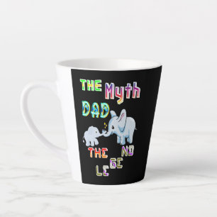 The Myth Dad The Legend Latte Mug