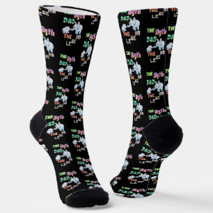 The Myth Dad The Legend Socks