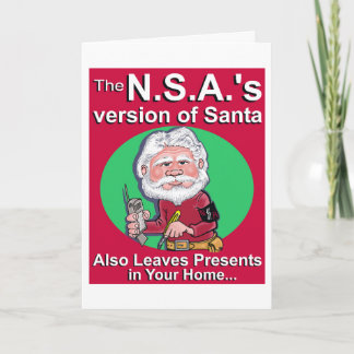 The N.S.A.'s Version of Santa Holiday Card