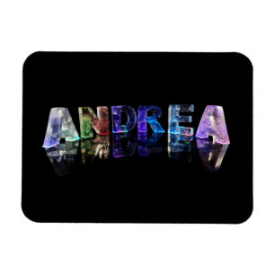 The Name Andrea in Lights Magnet