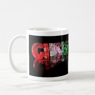 The Name Christopher in 3D Lights Coffee Mug