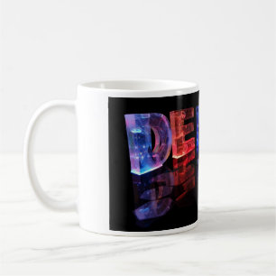 The Name Denise in 3D Lights (Photograph) Coffee Mug