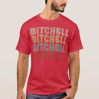 The Name I Mitchell In Funny Retro Vintage Dico T-Shirt
