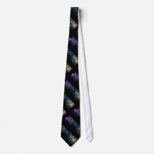 The Name Jonathan in 3D Lights (Photograph) Tie