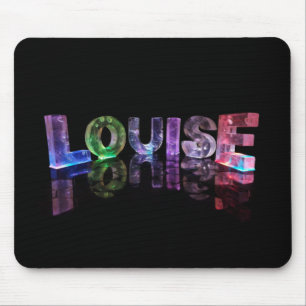 The Name Louise in 3D Lights (Photograph) Mouse Pad