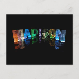 The Name Madison in 3D Lights (Photograph) Postcard