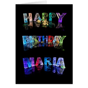 The Name Maria in 3D Lights (Photogarph)