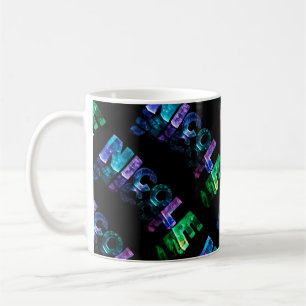 The Name Nicole in 3D Lights (Photograph) Coffee Mug
