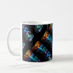 The Name Rebecca in 3D Lights (Photograph) Coffee Mug
