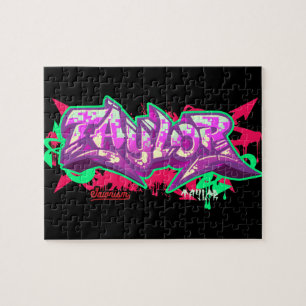 The name Taylor in graffiti-Puzzle Jigsaw Puzzle