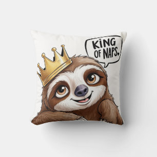 The Nap King - A Classy Sloth!   Cushion