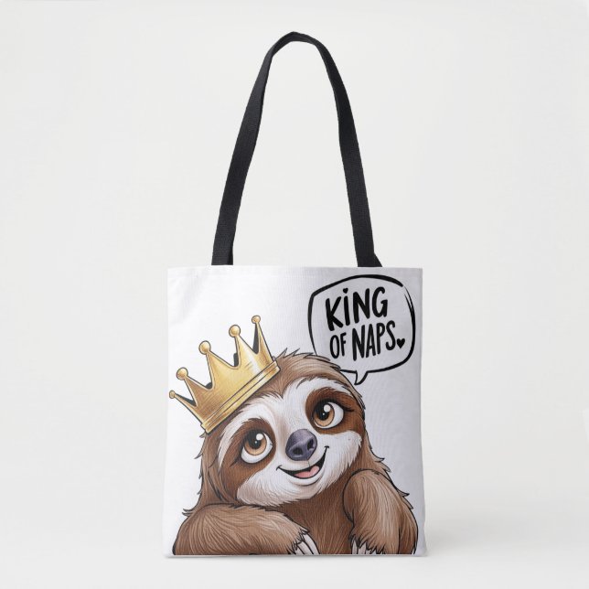 The Nap King - A Classy Sloth!   Tote Bag (Front)