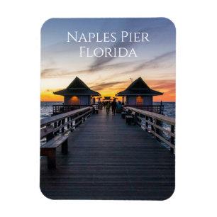 The Naples Pier In Florida Novelty Magnet
