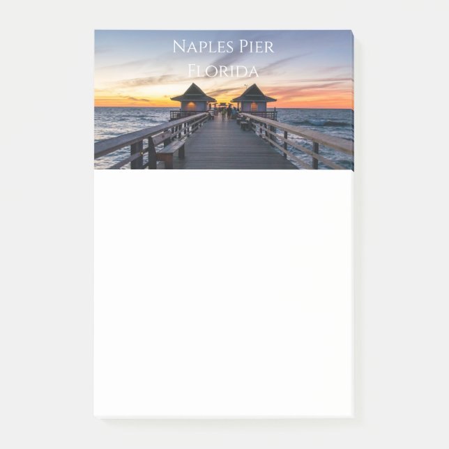 The Naples Pier In Florida Novelty Post-it Notes (Front)