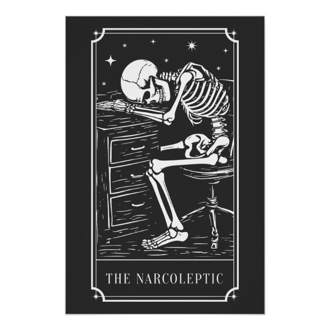 The Narcoleptic Tarot Card Narcolepsy Awareness Poster (Front)