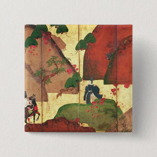 The Narrow road of Ivy 15 Cm Square Badge