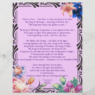 The Narrow Road Writings Personalised Paper