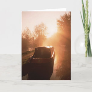 The Narrowboat on the Oxford Greeting Card