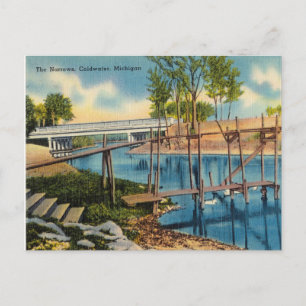 The Narrows, Coldwater, Michigan Postcard