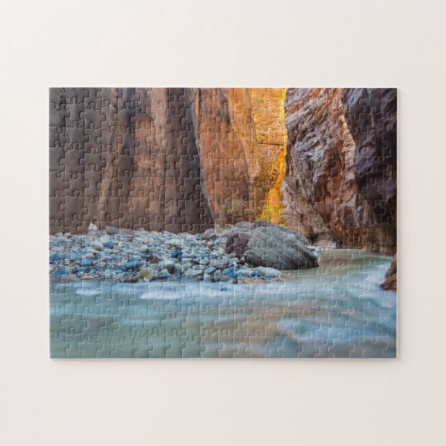 The Narrows Of The Virgin River In Autumn 2 Jigsaw Puzzle (Horizontal)