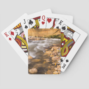 The Narrows Of The Virgin River In Autumn 4 Playing Cards