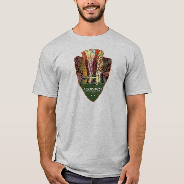 The Narrows Zion National Park Arrowhead T-Shirt (Front)