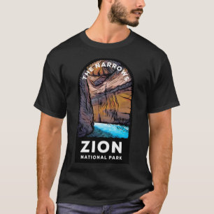 The Narrows Zion National Park Illustration T-Shirt