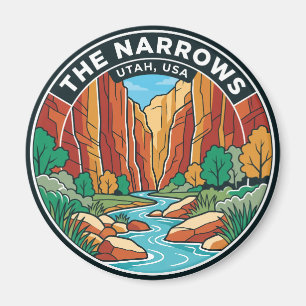 The Narrows, Zion National Park USA Magnet