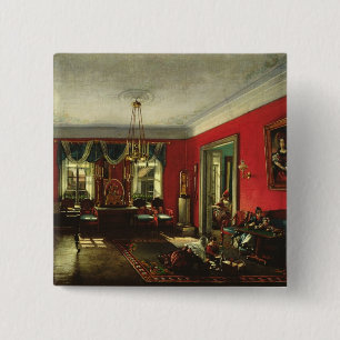 The Nashchokin family in drawing room 15 Cm Square Badge