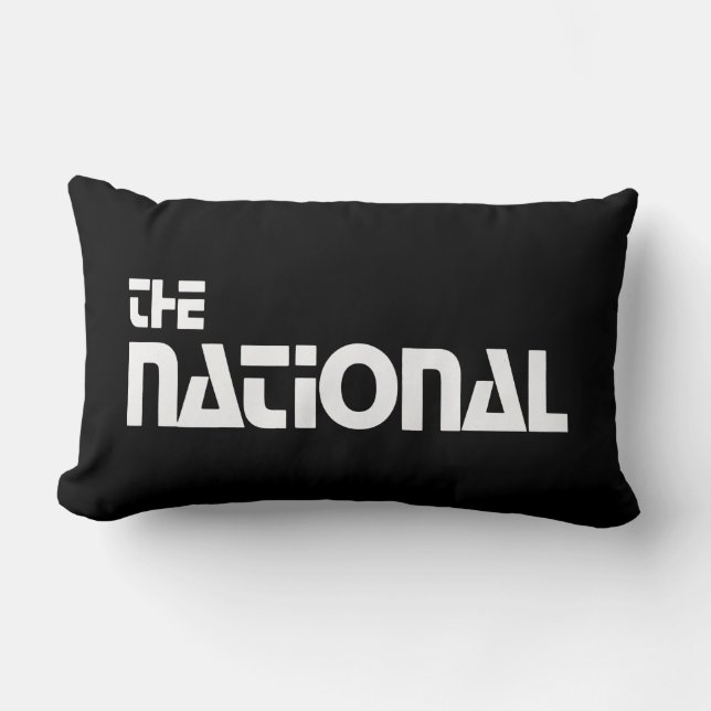 The National - 1980 promo graphic - White Lumbar Cushion (Front)