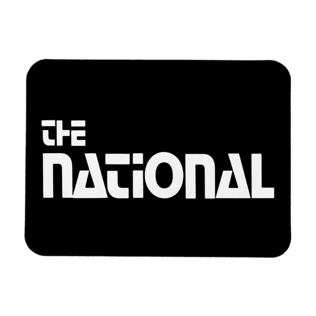 The National - 1980 promo graphic - White Magnet (Horizontal)