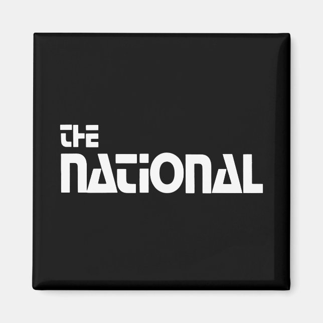 The National - 1980 promo graphic - White Magnet (Front)