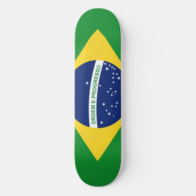 The national flag Federative Republic of Brazil Skateboard (Front)