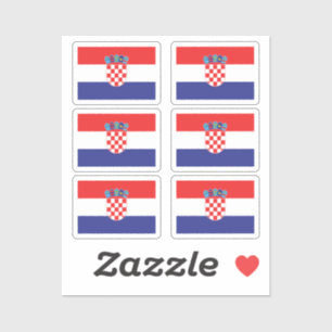 The national flag of Croatia pack of 6