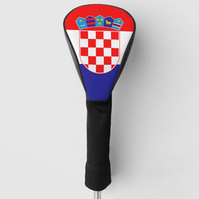 The National flag of Croatia Zastava Hrvatske Golf Head Cover (Front)
