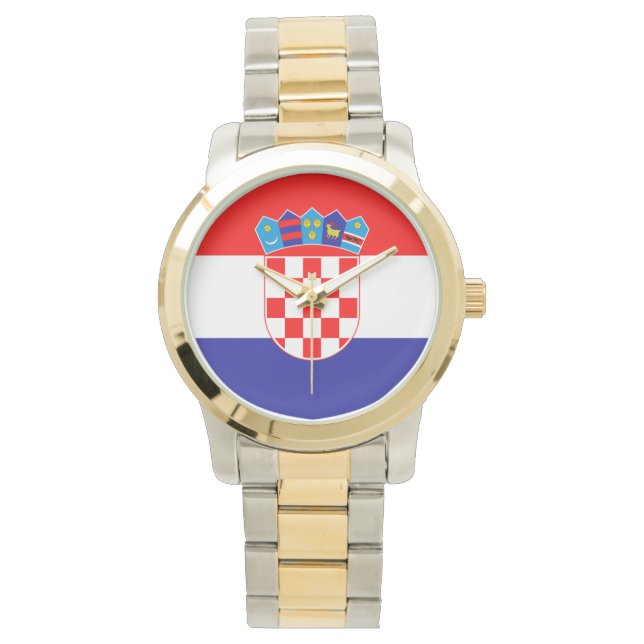 The National flag of Croatia Zastava Hrvatske Watch (Front)