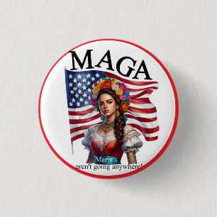 The Native American_ Mexican Heritage Fusion_Maria 3 Cm Round Badge