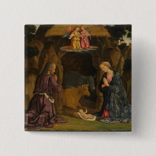 The Nativity, 1480s 15 Cm Square Badge