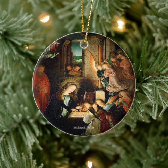 The Nativity 1495 Ceramic Ornament (Tree)