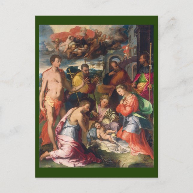 The Nativity 1534 | Blue Beach Song™ Postcard (Front)