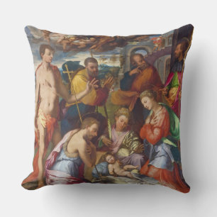 The Nativity, 1534 (oil on panel) Cushion