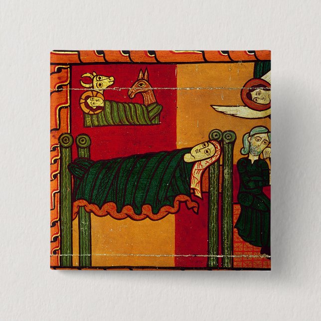 The Nativity 15 Cm Square Badge (Front)