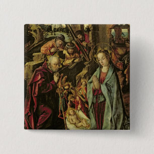 The Nativity 15 Cm Square Badge
