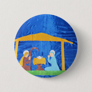 The Nativity 6 Cm Round Badge