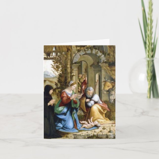 The Nativity - Andrea Da Salerno Holiday Card (Front)