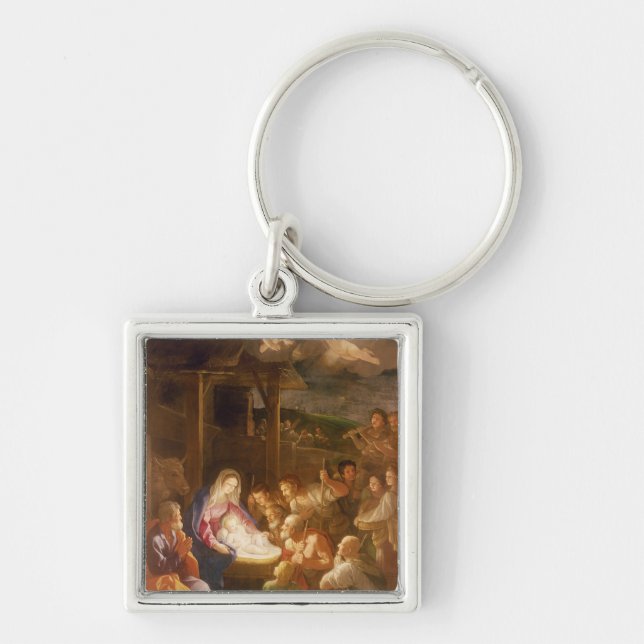 The Nativity at Night, 1640 Key Ring (Front)
