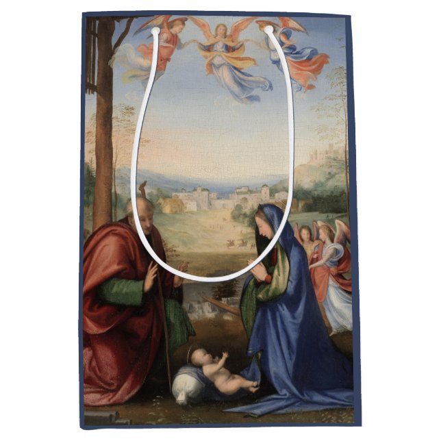 The Nativity by Fra Bartolommeo Medium Gift Bag (Front)