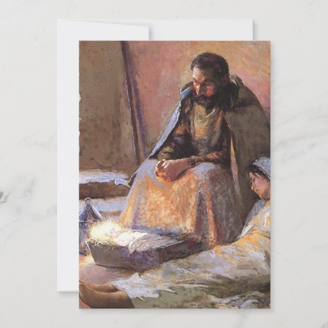The Nativity By Gari Melchers Invitation (Front)