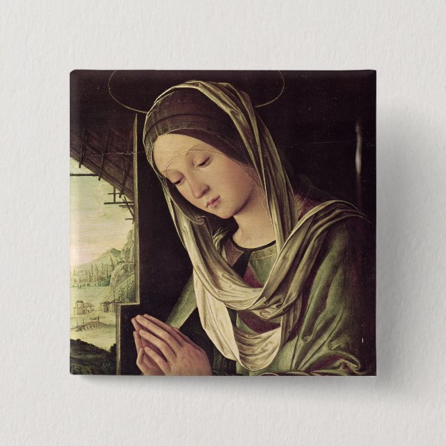 The Nativity, c.1490 15 Cm Square Badge (Front)